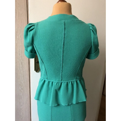 Pre-owned Nina Ricci Wool Short Vest In Green