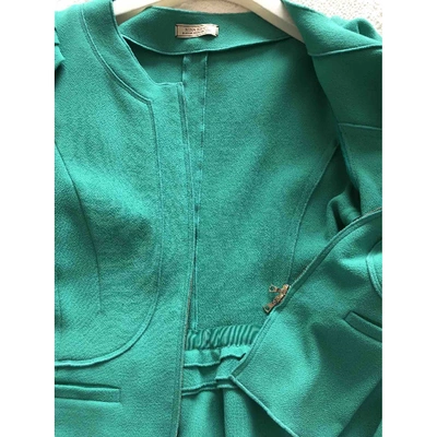 Pre-owned Nina Ricci Wool Short Vest In Green