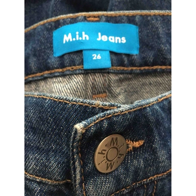 Pre-owned M.i.h. Jeans Blue Cotton Jeans