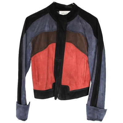 Pre-owned Saint Laurent Biker Jacket In Red