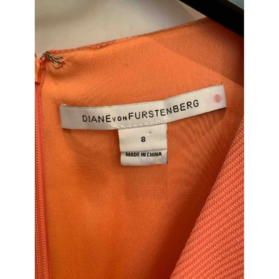 Pre-owned Diane Von Furstenberg Dress In Orange