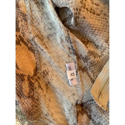 Pre-owned Christopher Kane Silk Jacket In Beige