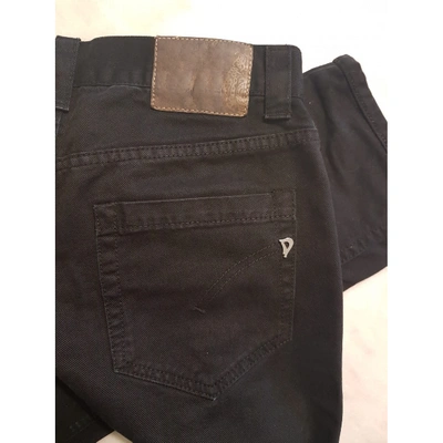 Pre-owned Dondup Straight Jeans In Black