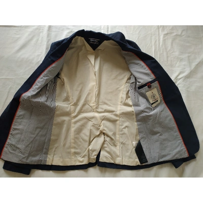 Pre-owned Tommy Hilfiger Blue Cotton Jacket