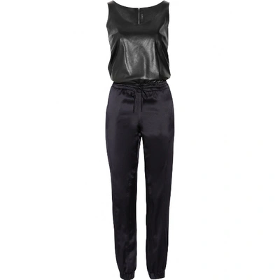 Pre-owned Joseph Leather Jumpsuit In Black