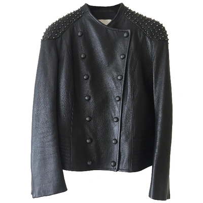 Pre-owned Pierre Balmain Black Leather Jacket