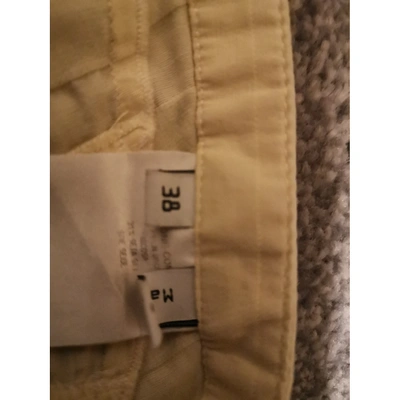 Pre-owned Balenciaga Carot Pants In Ecru