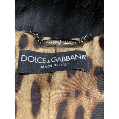 Pre-owned Dolce & Gabbana Black Mink Jacket