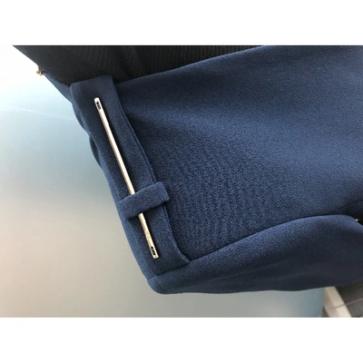 Pre-owned Elisabetta Franchi Blue Polyester Jacket