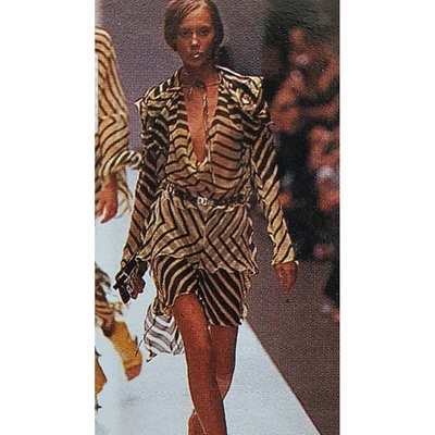 Pre-owned Fendi Multicolour Silk Jumpsuit