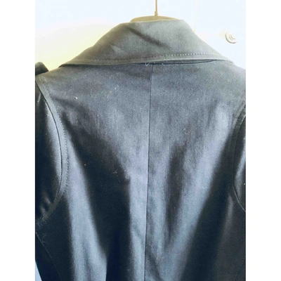 Pre-owned Pinko Trench Coat In Blue