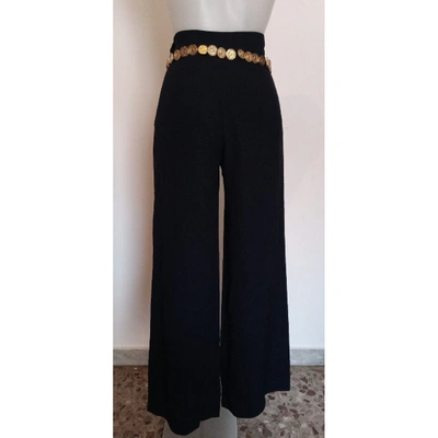 Pre-owned Moschino Cheap And Chic Black Trousers