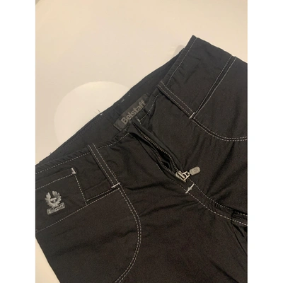 Pre-owned Belstaff Slim Pants In Black