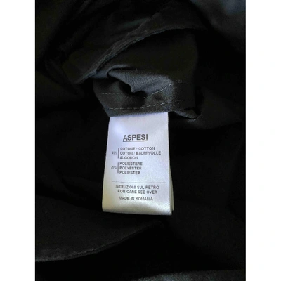 Pre-owned Aspesi Black Cotton Trench Coat