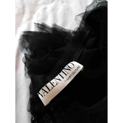 Pre-owned Valentino Black Cotton Top