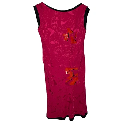 Pre-owned Christian Lacroix Pink Silk Dress