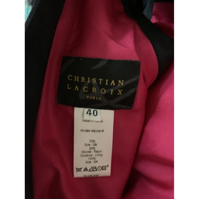 Pre-owned Christian Lacroix Pink Silk Dress