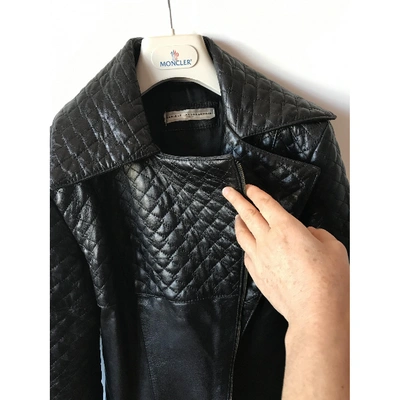 Pre-owned Daniele Alessandrini Black Leather Leather Jacket