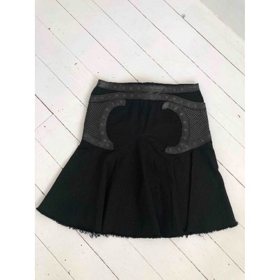 Pre-owned Alexander Mcqueen Mid-length Skirt In Black
