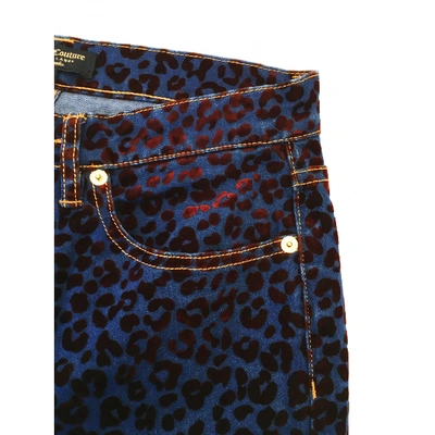 Pre-owned Juicy Couture Slim Jeans In Blue