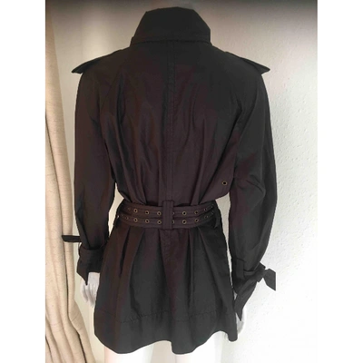 Pre-owned Sonia Rykiel Trench Coat In Black