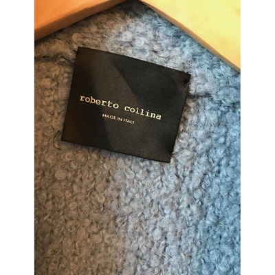 Pre-owned Roberto Collina Wool Coat In Blue