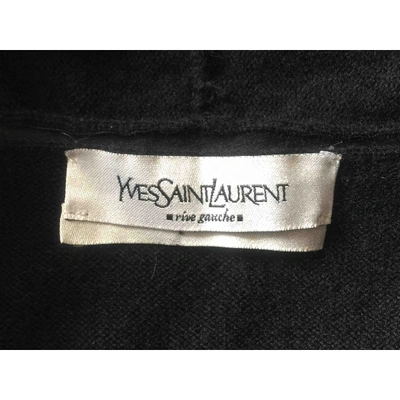 Pre-owned Saint Laurent Cashmere Mid-length Dress In Black