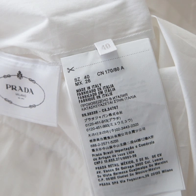 Pre-owned Prada White Cotton Dress