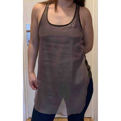 Pre-owned Victoria Beckham Vest In Khaki