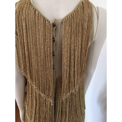 Pre-owned Azzaro Gold Dress