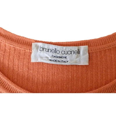 Pre-owned Brunello Cucinelli Cashmere Knitwear In Orange