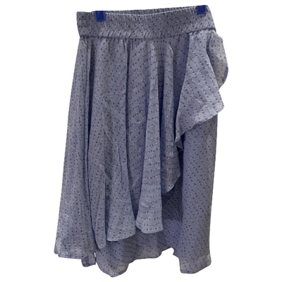 Pre-owned Ganni Fall Winter 2019 Blue Skirt