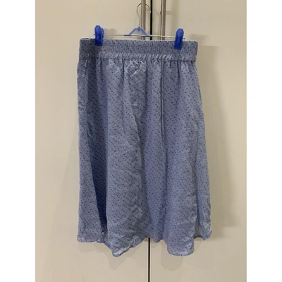 Pre-owned Ganni Fall Winter 2019 Blue Skirt