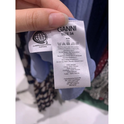 Pre-owned Ganni Fall Winter 2019 Blue Skirt