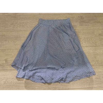 Pre-owned Ganni Fall Winter 2019 Blue Skirt