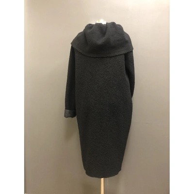 Pre-owned Lanvin Wool Coat In Black