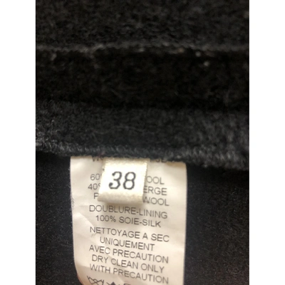 Pre-owned Lanvin Wool Coat In Black