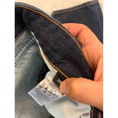 Pre-owned Givenchy Cotton Jeans In Blue