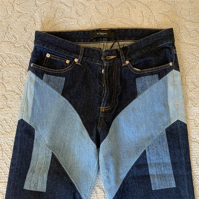 Pre-owned Givenchy Cotton Jeans In Blue