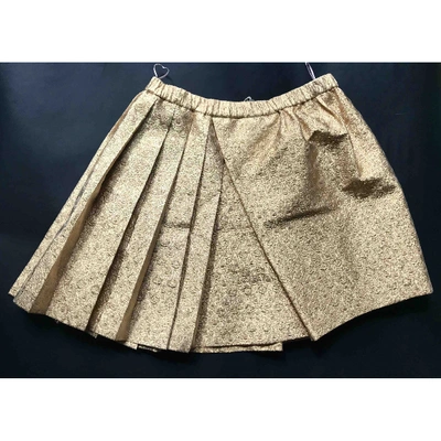 Pre-owned N°21 Mini Skirt In Gold