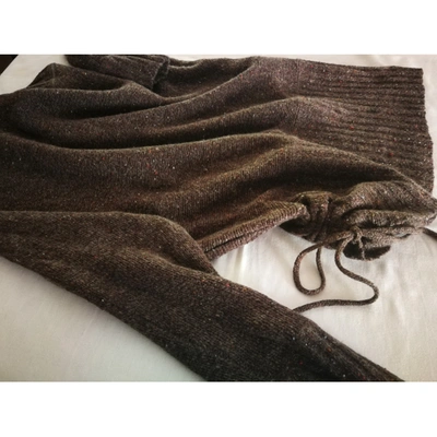 Pre-owned Pinko Cashmere Knitwear In Brown
