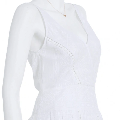 Pre-owned Zimmermann Mid-length Dress In White