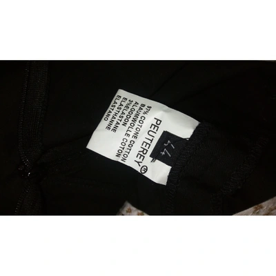 Pre-owned Peuterey Straight Pants In Black