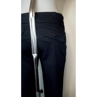 Pre-owned Peuterey Straight Pants In Black