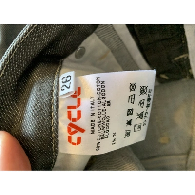 Pre-owned Cycle Large Pants In Grey