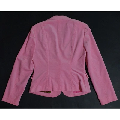 Pre-owned Marc Cain Pink Cotton Jacket