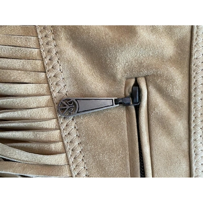Pre-owned Dior Beige Suede Skirt