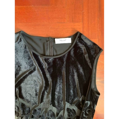 Pre-owned Blumarine Velvet Maxi Dress In Black