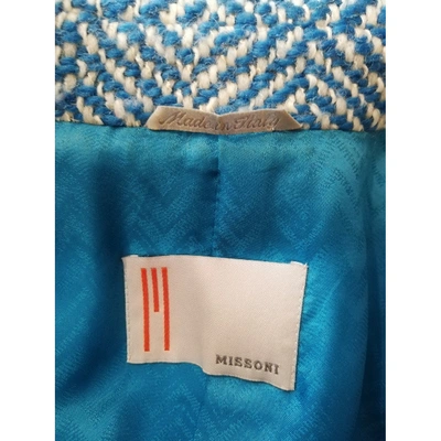 Pre-owned M Missoni Wool Coat In Multicolour