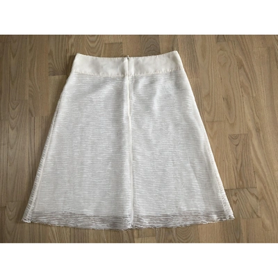 Pre-owned Hugo Boss Ecru Cotton Skirt